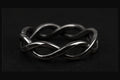 Coven Relics Infinity Weave blackened sterling silver ring