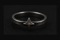 Coven Relics North Star blackened sterling silver ring