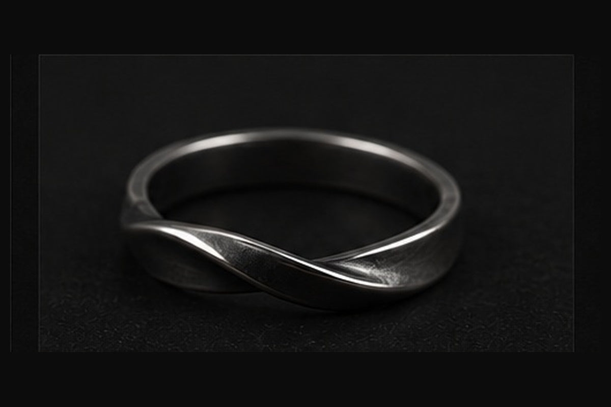 Coven Relics Twist blackened sterling silver ring