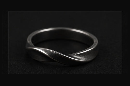 Coven Relics Twist blackened sterling silver ring